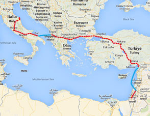 Mappa del tragitto percorso a piedi da Franco Collodet